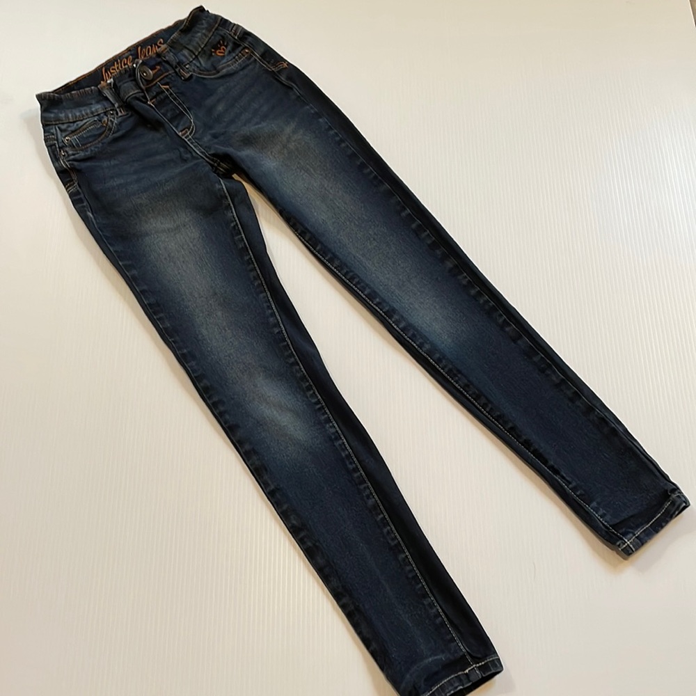 Justice super skinny simply low jegging, girls size 12S